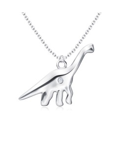 Dinosaur Brachiosaurus Silver Necklace SPE-4880